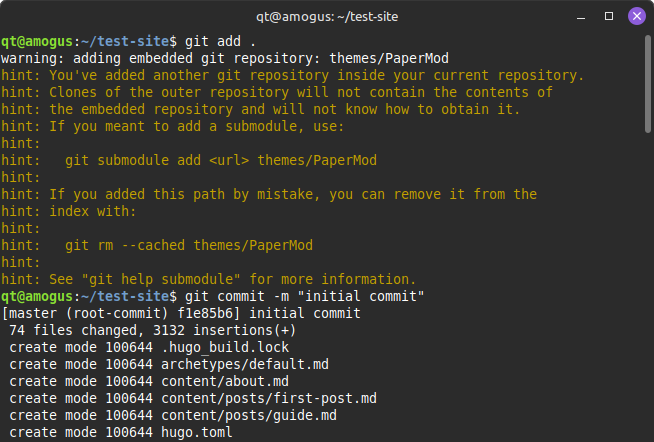 pushing to git stuff