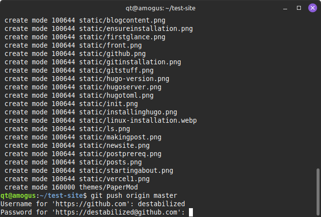 pushing to git stuff